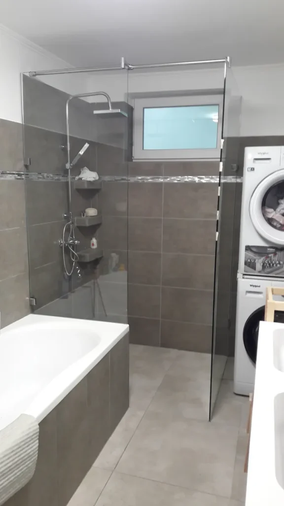biztonsági üveg zuhanykabin beépítése üveges Budapest
