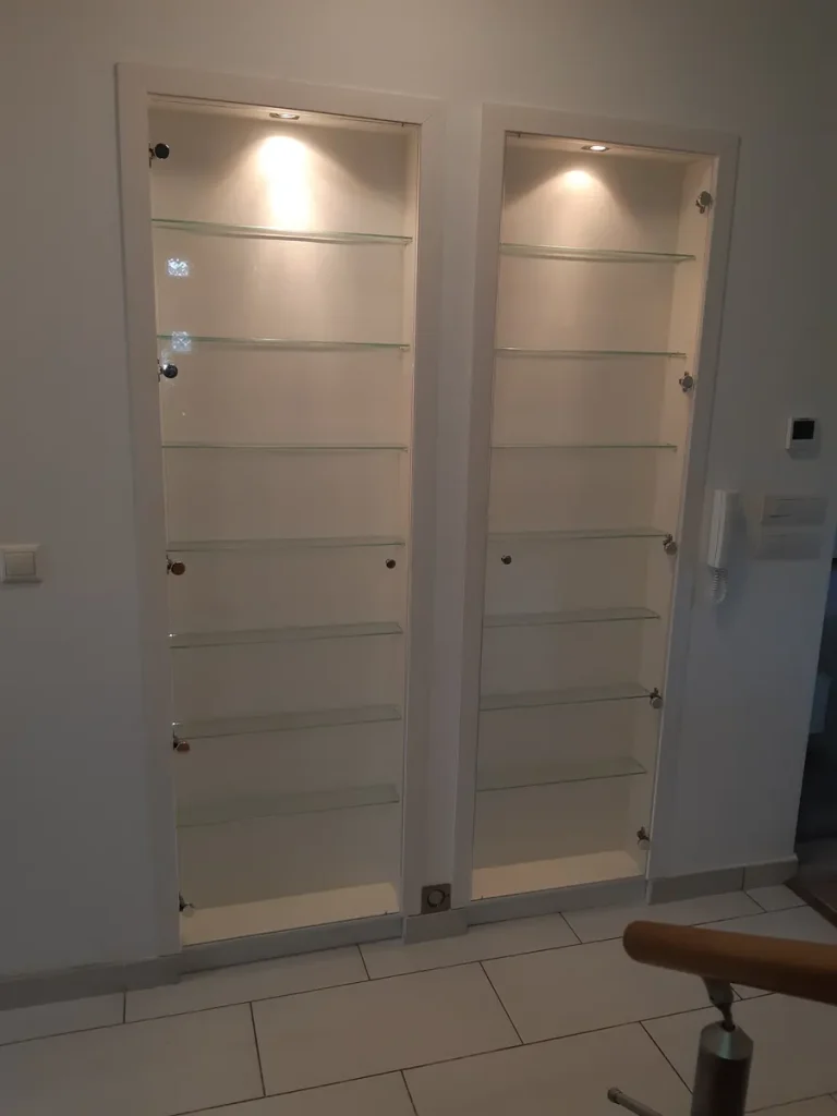 üvegpolc biztonsági üveg szerelés Budapest
